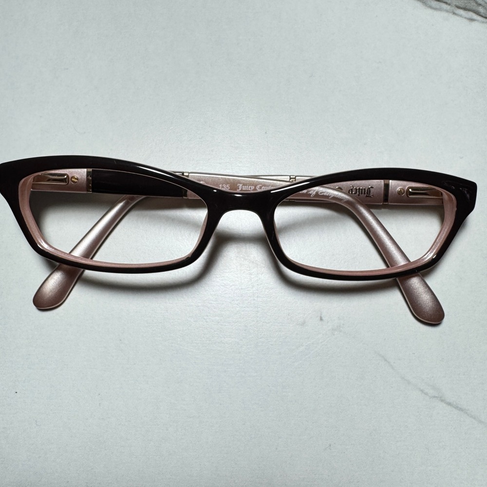 Juicy Couture Berkin ERN 135 Black Rose Gold Eyeglasses Frames Queen Everything